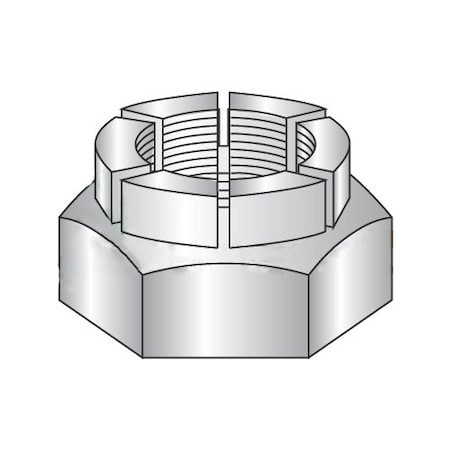 Flexible Top Lock Nut, #8-32, 18-8 Stainless Steel, Not Graded, 100 PK